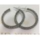 (E-71)Women's Jewelry Silver Plated Twist Cable Hoop Earrings for Women Gift