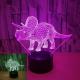 Foreign trade new dinosaur 3D night light Colorful touch LED visual light Gift atmosphere LED stereo table lamp