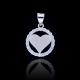 Heart Shape Silver Cubic Zirconia Pendant White Gold Silver 925 Zircon Jewelry