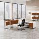 1.8m Executive Office Desks Wood Grain Color L Shape Executive CEO Desk