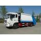 5 Ton Left Hand Waste Compactor Truck ,  14m3 Garbage Collection Truck