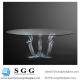 Excellence quality round and rectangular tables glass top
