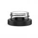3D Printing Logo Matte Black Glass Concentrate Containers with Plastic Material Lid