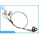 1.2mm Extension Spring Safety Cable Loop Wire Rope With Stainless Steel Sheet