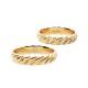 Customizable All Size Rich Texture 18K Gold Couple Rings