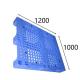 HDPE Material Rackable Plastic Pallets Anti Slip Nobs Dynamic Load 1500Kg