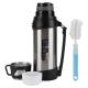Insulated 	Vacuum Travel Pot Wide Mouth 18/8 Stainless Steel Thermos For S Keep Cold & Hot Beverages For 48