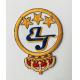 Kids custom design embroidery badge with hot melt adhesive back