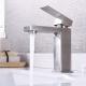 Environmentally Friendly Brushed Silver Hot And Cold Water Tap Mixer For Wash Basin