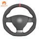 Sports Design Style Black Suede Steering Wheel Cover for VW Golf 5 R32 Line Scirocco