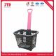 45L HDPP Plastic Trolley Basket 35kgs Loading Unfolding