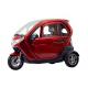 Stable Covered Electric Tricycle 1500W Motor Adjustable Seat 45 Km Per Hour