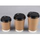 8oz 12oz 16oz Insulated Disposable Coffee Cups With Lids , Logo Custom
