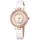 Round Case Casual Luxury Watch Quartz Leather Watch Waterproof For Lady