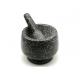 Natural Granite Stone Mortar And Pestle Set Polished Surface For Herbs Spices