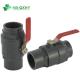 Normal Temperature PVC UPVC Plastic Two Piece Ball Valve with Stainless Steel Handle