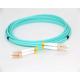 LC To LC Multimode Fiber Optic Patch Cable , Duplex Om3 Fiber Patch Cables