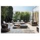 Nordic Outdoor Garden Aluminum Sofa Leisure Hotel PE Rattan Luxury Combination Sofa