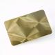 Anticorrosive Gold Etched Stainless Steel Sheet Acid Resistant PVD Finish