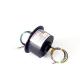 25.4mm 1500 Rpm Fiber Optic Slip Ring With Black Aluminium Housing