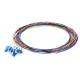 PVC 0.9mm Fiber Optic Pigtail Single Mode Simplex OM2 OM3 Fiber Patch Cables