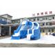 Cool Splash Fun Inflatable Pool Slide , Realistic Shape Tortoise Water Slide For Inground Pools