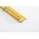 6063 Aluminum Corner Profiles Round Shape Gold Color For Wall Trimming