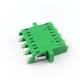 LC/APC Optic Fiber Adapter Eared Square Transformation in Green Color