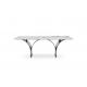 Modern Rectangular Dining Table Set with 6 Chairs for Kitchen Outdoor Restaurant and Hotel Use