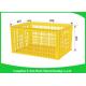 Space Saving Heavy Duty Plastic Crates , Stackable Storage Containers Nested