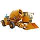 Truck Mounted Self Loading Mobile Concrete Mixer For Construction Projects