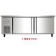 Horizontal Under Counter Fridge Freezer , 400L Stainless Steel Undercounter Refrigerator