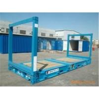 20gp Steel Dry Used Flat Rack Containers / Flat Rack Shipping Container