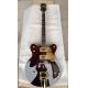 Custom Made Semi-Hollow Jazz Electric Guitar with Gold Hardware in Wine Brown