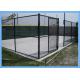 Hot Dipped Galvanized Chain Link Fence Slats / Panels Heavy Duty Sliding Gates 5 Foot