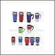 Promotion printed logo travel car two layer stainless steel mug water drink cup bottle