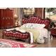 Classic bedroom furniture leather bed