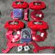 Red Aluminum Alloy Vehicle Brake Caliper  4 pots strong stopping power