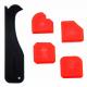 Professional silicone finishing tool kit of Silicone Spatulas, 5 pieces(BC-P012)
