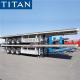 Tri axle 45 ft flat body decks platform flatbed trailers for sale