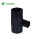 Black Reducing Tee HDPE Butt Fusion Fitting for Gas and Water Distribution System