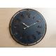 Home Decor Black Round Hollow Carved Wall Clock