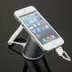 COMER Anti theft exhibition counter stand for mobile phone with security clamp