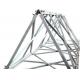 60° angle steel tower manufacturer, cold bent angular tower, 60° triangle steel tower