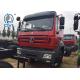 Red Heavy Cargo Trucks , Beiben 6x4 6x6 Cargo Truck Chassis 340hp 290hp 380hp