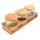 Kitchen Storage Organizer Bamboo Spice Rack Seasoning Box Set