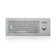 86 Keys Dynamic Washable Stainless Steel Panel Mount Keyboard With Laser Trackball