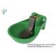 Auto Plastic Green Cow Drinking Bowl For Dairy Farm Feeding / Cattle Water Drinking