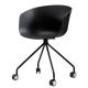 Polypropylene Plastic Rolling Chair Modern Design For Office / Home