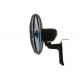 Black 4 Blade Small Wall Mount Fan 90°C Oscillating High Velocity Quiet